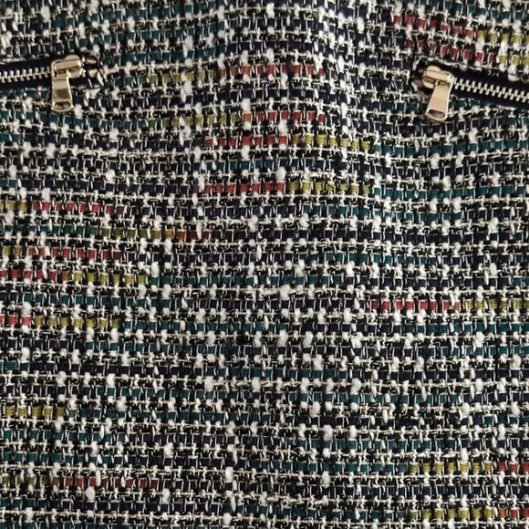 NWT Ann Taylor Loft Multicolor Metallic Tweed A-Line Skirt Size 2P - Picture 1 of 11